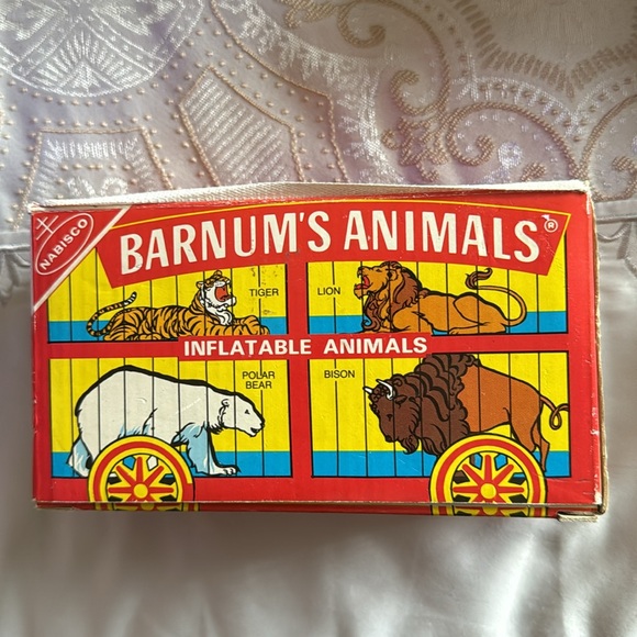 BARNUM’S ANIMALS. Vintage. Inflatable Zebra. Toy. - Picture 2 of 12